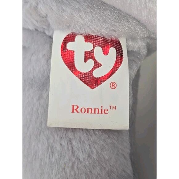 2003 Ty Beanie Baby Ronnie Retired USS Ronald Regan CVN76 Grey Sailor Bear BB30 - Picture 4 of 5